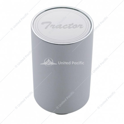 "Tractor" 3" Air Valve Knob - Stainless Plaque With Cursive Script