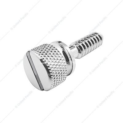 1/4"-20 Peterbilt Dash Screw - Knurled Screw Head With Plain Slotted Top (14-Pack)