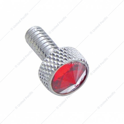 Small Dash Screw With Red Crystal For Peterbilt(Bulk)