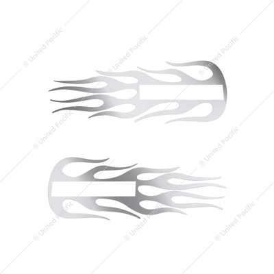 Stainless Hood Emblem Accent Flame For All Kenworth Models