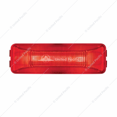 Dual Bulbs Rectangular Light (Clearance/Marker) - Red Lens