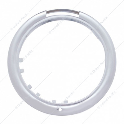 Stainless Classic Headlight Bezel With Turn Signal Cutout (Retail)