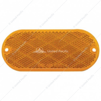 4" X 2" Oval Quick Mount Reflector - Amber