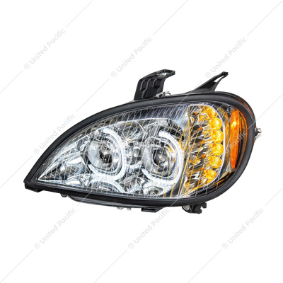 High Power LED Chrome Projection Headlight For 2001-2020 Freightliner Columbia - Driver