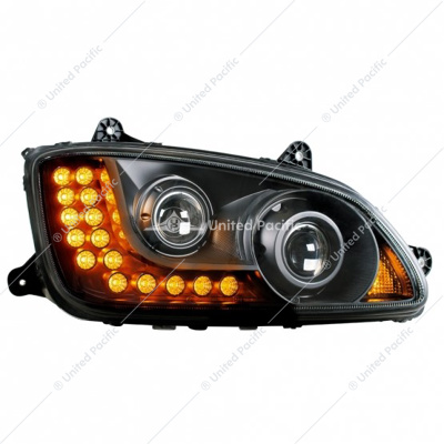 Blackout Projection Headlight Assembly For 2008-2017 Kenworth T660 - Passenger
