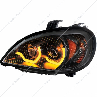 Blackout Projection Headlight With Dual Function Light Bar For 2001-2020 Freightliner Columbia - Driver