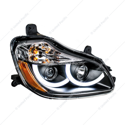 Black Projection Headlight With LED Position Light For 2013-2021 Kenworth T680 - Passenger