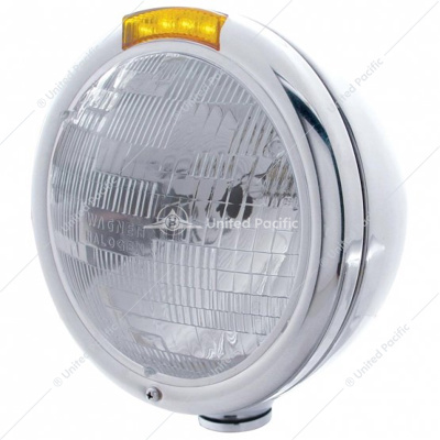 Classic Headlight Assembly H6024 Bulb & LED Turn Signal