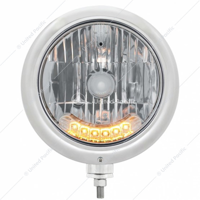 Classic Headlight H4 Bulb With 6 Amber LED