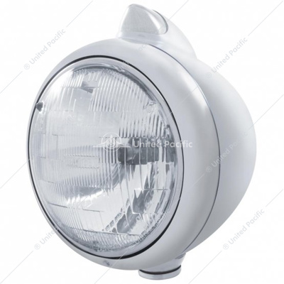 Chrome Guide 682-C Headlight H6024 & Original Style LED Signal - Clear Lens