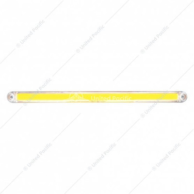 24 LED Dual Function 12" GloLight Bar With Bezel - Amber LED/Clear Lens