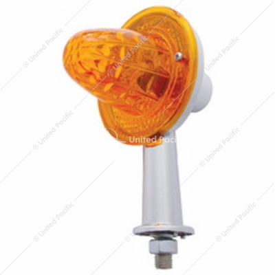 2-1/8" Arm Crystal Crystal Honda Light With Double Contact - Amber Lens