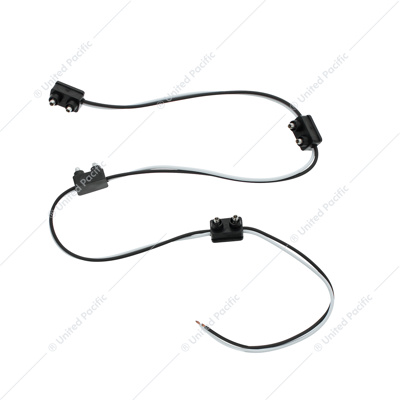 2-Prong Plug Wiring Harness With 6" Lead Between Plugs - 4 Plugs