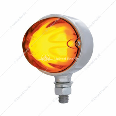 9 LED Dual Function GloLight Single Face Light - Amber LED/Amber Lens