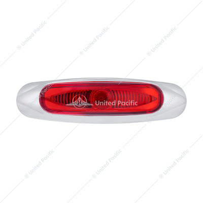 5-3/4" Wide 3 LED ViperEye Light (Clearance/Marker) - Red LED/Red Lens