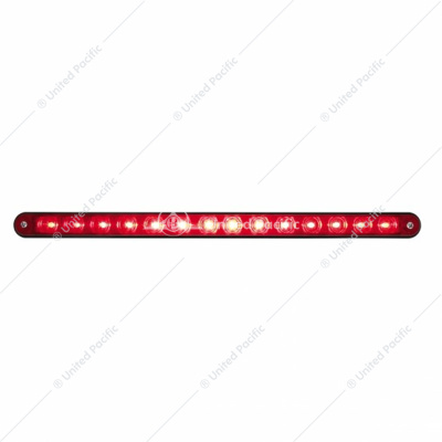 14 LED 12" Light Bar With Black Housing - Red LED/Red Lens