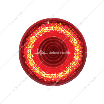 9 LED 2" Round Mirage Light (Clearance/Marker) - Red LED/Red Lens
