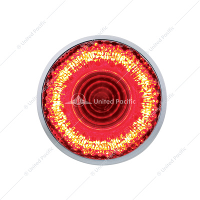 9 LED 2" Round Mirage Light (Clearance/Marker) - Red LED/Clear Lens