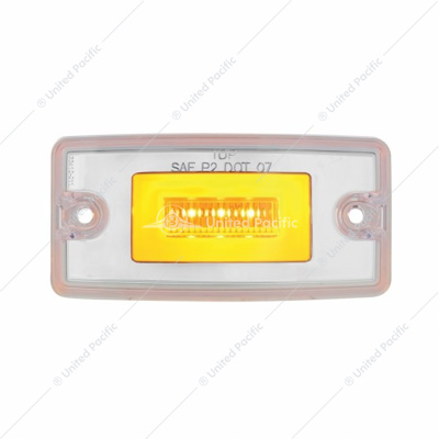 11 LED Cab GloLight For Freightliner Century (1996-2011) And Columbia (2001-2017) - Amber LED/Clear Lens