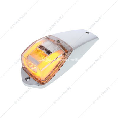 24 LED GloLights Square Cab Light Kit - Amber LED/Clear Lens