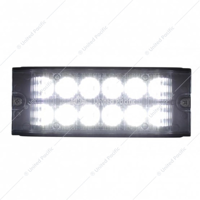 12 High Power LED Low Profile Warning Lighthead - White LED