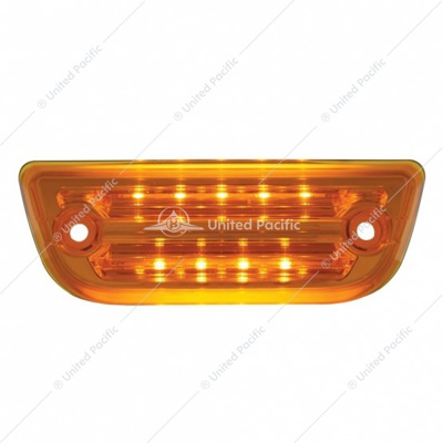 9 LED Rectangular Cab Light For Peterbilt 579 & Kenworth T680/T770/T880- Amber LED/Amber Lens