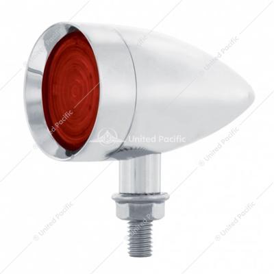 9 LED Dual Function Mini Bullet Light - Red LED/Red Lens