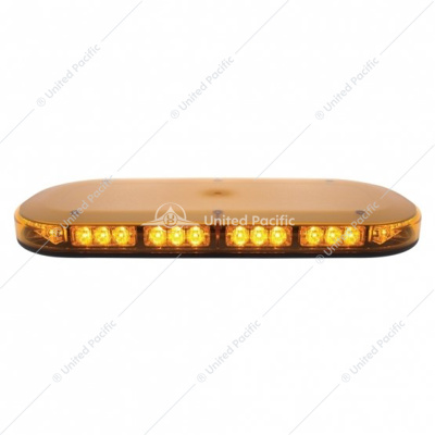 42 High Power LED Micro Warning Light Bar With Amber Lens - Permanent Mount