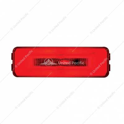 10 LED Rectangular GloLight (Clearance/Marker) - Red LED/Red Lens