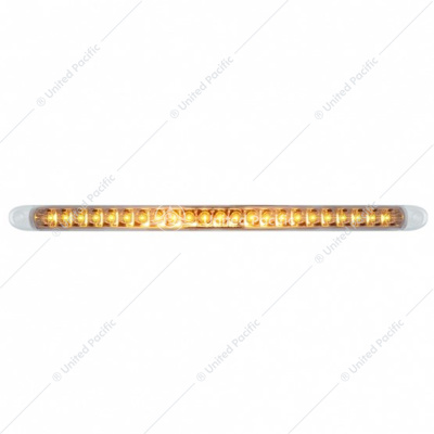 23 SMD LED 17-1/4" Reflector Turn Signal Light Bar Only - Amber LED/Clear Lens