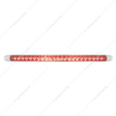 23 SMD LED 17-1/4" Reflector Light Bar Only (Stop, Turn & Tail) - Red LED/Clear Lens
