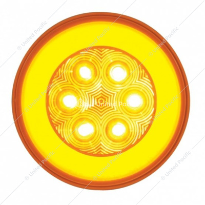 21 LED 4" GloLight (Turn Signal) - Amber LED/Amber Lens