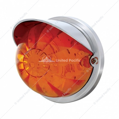 17 LED Watermelon Flush Mount Kit With Visor - Amber LED/Dark Amber Lens