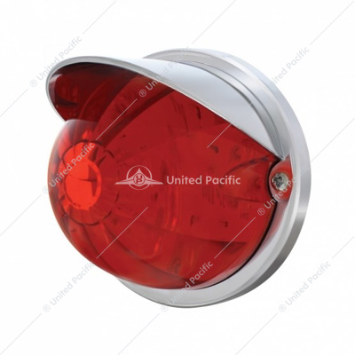 17 LED Watermelon Flush Mount Kit With Visor - Red LED/Red Lens