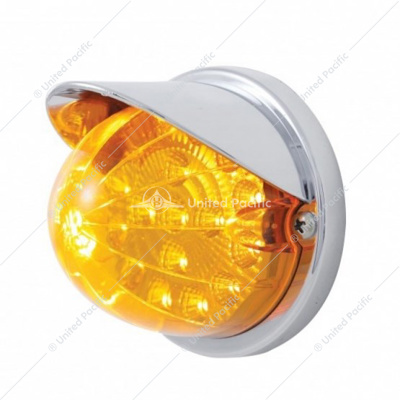 17 LED Reflector Watermelon Flush Mount Kit With Visor - Amber LED/Amber Lens