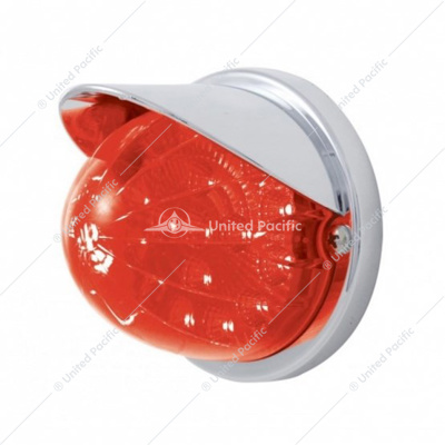 17 LED Reflector Watermelon Flush Mount Kit With Visor - Red LED/Red Lens
