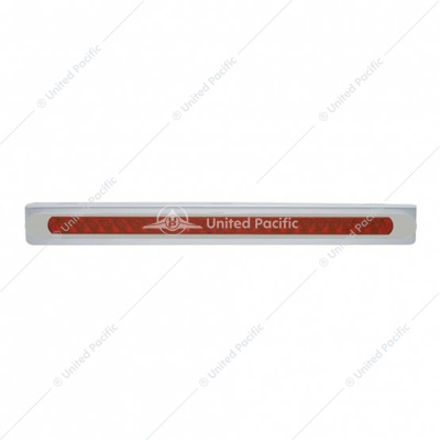 Stainless Light Bracket With 23 SMD LED 17-1/4" Light Bar & Bezel - Red LED/Red Lens