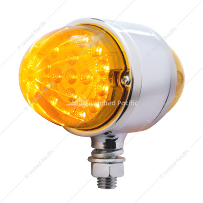 17 LED Dual Function Reflector Double Face Light - Amber LED/Amber Lens