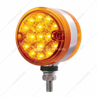 30 LED 3" Dual Function Reflector Double Face Light - Amber LED/Amber Lens