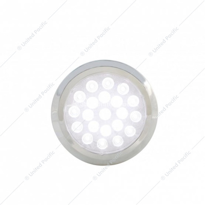 21 High Power LED 6-1/4" Dome Light With Bezel (Bulk)