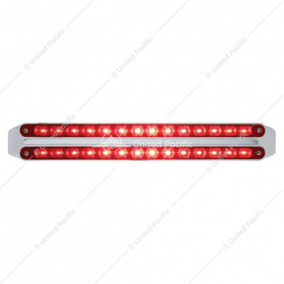 Dual 14 LED 12" Light Bars (Stop, Turn & Tail) - Red LED/Red Lens