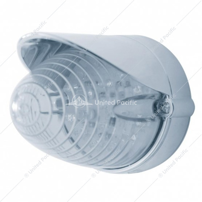 19 LED Beehive Grakon 1000 Flush Mount Kit With Visor - Amber LED/Clear Lens