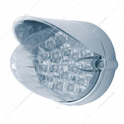 19 LED Reflector Grakon 1000 Flush Mount Kit With Visor - Amber LED/Clear Lens