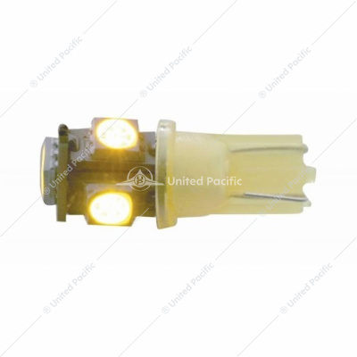 5 High Power LED 360 Degree 194 Bulb - Amber (2-Pack)