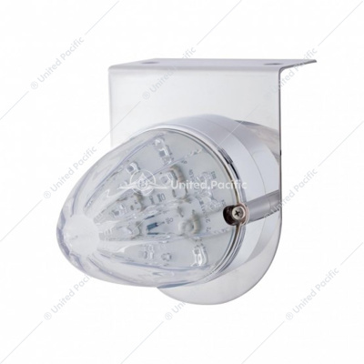 Stainless Light Bracket With 19 LED Watermelon Light - Amber LED/Clear Lens