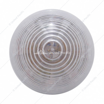 9 LED 2" Round Beehive Light (Clearance/Marker) - Red LED/Clear Lens (Bulk)
