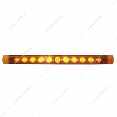 11 LED 17" Turn Signal Light Bar - Amber LED/Amber Lens (Bulk)