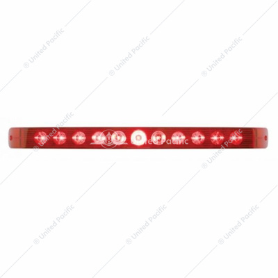 11 LED 17" Light Bar Only (Stop, Turn & Tail) - Red LED/Red Lens (Bulk)