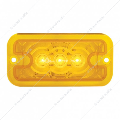 3 LED Clearance Marker Light - Amber LED/Amber Lens