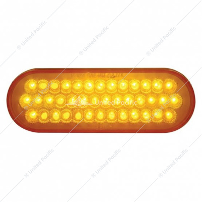 40 LED Oval Turn Signal Light - Amber LED/Amber Lens